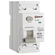 УЗО EKF PROxima ВД-100N 40А 1P+N тип AC 300 мА 6 кА (E1026M40300)
