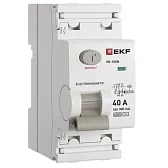 УЗО EKF PROxima ВД-100N 40А 1P+N тип AC 300 мА 6 кА (E1026M40300)