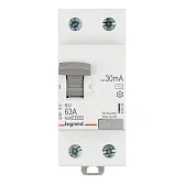 УЗО Legrand RX3 63А 1P+N тип AC 30 мА 10 кА (402026) УЗО Legrand RX3 63А 1P+N тип AC 30 мА 10 кА (402026)