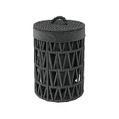 Корзина для белья WasserKraft Mosel 360х360х550 мм 71,3 л черная (WB-460-S) Корзина для белья WasserKraft Mosel 360х360х550 мм 71,3 л черная (WB-460-S)