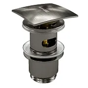 Донный клапан WasserKraft клик-клак G1 1/4 с переливом сталь (A167)
