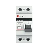 УЗО EKF PROxima ВД-100N 63А 2P тип AC 30 мА 6 кА (E1026M6330)