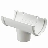 Воронка желоба пластиковая d120-80 мм Docke Standard пломбир RAL 9003 Воронка желоба пластиковая d120-80 мм Docke Standard пломбир RAL 9003
