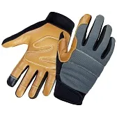 Перчатки кожаные виброзащитные Jeta Safety коричневые 9 (L) (JAV06)