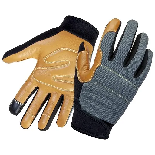 Перчатки кожаные виброзащитные Jeta Safety коричневые 9 (L) (JAV06) Перчатки кожаные виброзащитные Jeta Safety коричневые 9 (L) (JAV06)