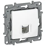 Розетка телефонная IEK Etika встраиваемая белая RJ11 (6722401) Розетка телефонная IEK Etika встраиваемая белая RJ11 (6722401)