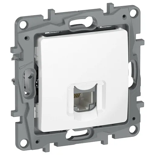 Розетка телефонная IEK Etika встраиваемая белая RJ11 (6722401) Розетка телефонная IEK Etika встраиваемая белая RJ11 (6722401)