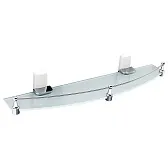 Полка для ванной WasserKraft Leine K-5000 White 125х500х70 мм стекло/металл хром/белая (K-5044W) Полка для ванной WasserKraft Leine K-5000 White 125х500х70 мм стекло/металл хром/белая (K-5044W)