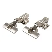 Петля мебельная Lemax prof Clip-on 105° полунакладная с эксцентриком и доводчиком (2 шт.)