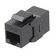 Переходник компьютерный Hyperline RJ45 8P8C CAT6 черный (444915)