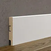 Плинтус МДФ Cosca Décor AP79 белый 80х16х2400 мм под покраску прямой Плинтус МДФ Cosca Décor AP79 белый 80х16х2400 мм под покраску прямой
