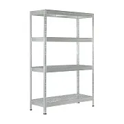 Стеллаж металлический AR Shelving Rivet Wire 1800x1200x450 мм 4 полки Стеллаж металлический AR Shelving Rivet Wire 1800x1200x450 мм 4 полки