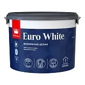 Краска для потолка Tikkivala Euro White белая 9 л