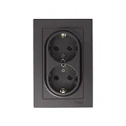 Розетка Systeme Electric AtlasDesign встраиваемая мокко (ATN000624)