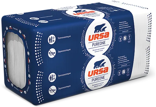 Утеплитель Урса PureOne 34PN 100x600x1250 мм 4,5 кв. м