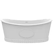 Ванна акриловая Abber 168х78 см отдельностоящая с ножками (AB9513)