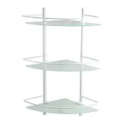 Полка для ванной WasserKraft Kammel K-8300 White угловая трехъярусная 305х305х610 мм стекло/металл белая (K-3133W) Полка для ванной WasserKraft Kammel K-8300 White угловая трехъярусная 305х305х610 мм стекло/металл белая (K-3133W)