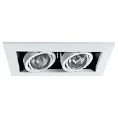 Спот потолочный встраиваемый Arte Lamp Cardani Piccolo GU10 100 Вт 2 кв.м белый IP20 (A5941PL-2WH)