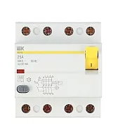 УЗО IEK Karat ВД1-63 25А 3P+N тип AC 30 мА 4,5 кА (MDV10-4-025-030) УЗО IEK Karat ВД1-63 25А 3P+N тип AC 30 мА 4,5 кА (MDV10-4-025-030)