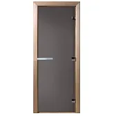Дверь для бани и сауны стеклянная графит матовая DoorWood 690х1890 мм (DW02551) Дверь для бани и сауны стеклянная графит матовая DoorWood 690х1890 мм (DW02551)