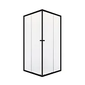 Душевой уголок Domani-Spa Cube графит 80х80х190 см квадрат стекло прозрачное 4 мм (DS04Cb88L0Cl00.Gt-Black)