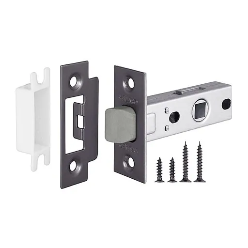 Защелка межкомнатная Fuaro Plastic P12-45-25 графит Защелка межкомнатная Fuaro Plastic P12-45-25 графит