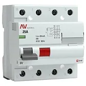 УЗО EKF Averes DV 25А 3P+N тип A 30 мА 10 кА (rccb-4-25-30-a-av)
