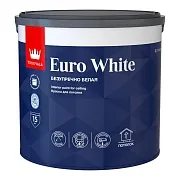 Краска для потолка Tikkivala Euro White белая 2,7 л
