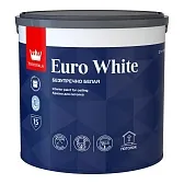 Краска для потолка Tikkivala Euro White белая 2,7 л