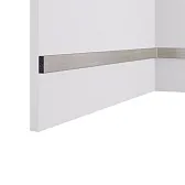 Декоративная рейка из экополимера 30х10х3000 мм Cosca Decor RX010-455 платина матовая Декоративная рейка из экополимера 30х10х3000 мм Cosca Decor RX010-455 платина матовая