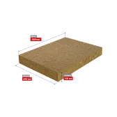 Размеры плиты утеплителя Роквул Лайт Баттс Скандик 100x600x800 мм 2,88 кв. м