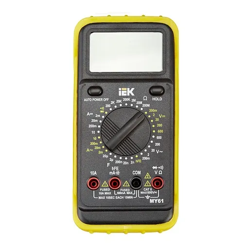 Мультиметр портативный IEK Professional MY61 (TMD-5S-061) Мультиметр портативный IEK Professional MY61 (TMD-5S-061)