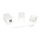Коробка розеточная для модулей Keystone DKC RJ45 1 гнездо (RNW1WH)