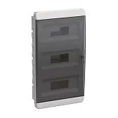 Щит распределительный встраиваемый IEK Tekfor ЩРВ-П-36 пластиковый IP41 535х290х102 мм 36 модулей прозрачная дверь (TF5-KP12-V-36-41-K01-K03)