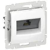 Розетка компьютерная IEK Valena встраиваемая белая RJ45 (6942861)