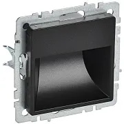 Подсветка светодиодная IEK Brite ПЛ20-БрЧ встраиваемая черная (BR-FL20-K02)