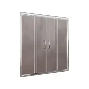 Шторка на ванну раздвижная 150х140х0,5 см профиль хром BelBagno Unique (UNIQUE-VF-2-150/180-140-P-Cr)