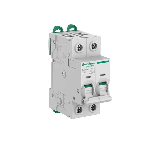 Автоматический выключатель модульный Systeme Electric Systeme9 2P 20А тип C 6 кА 400 В (S9F22220)