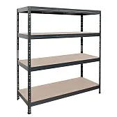 Стеллаж металлический черный AR Shelving 1800x1600x600 мм 4 полки Стеллаж металлический черный AR Shelving 1800x1600x600 мм 4 полки
