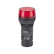 Лампа сигнальная Dekraft ЛK-22 220 В IP54 пластиковая красная (25119DEK)