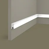 Рейка торцевая из экополимера правая 50х18х2800мм Cosca Decor ZP008 белая Рейка торцевая из экополимера правая 50х18х2800мм Cosca Decor ZP008 белая