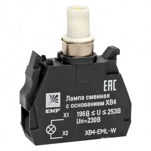 Лампа сменная EKF PROxima ХВ4 39х32х10 мм 230 В IP40 с основанием пластиковая белая (XB4-EML-W) Лампа сменная EKF PROxima ХВ4 39х32х10 мм 230 В IP40 с основанием пластиковая белая (XB4-EML-W)