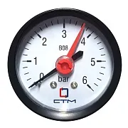 Манометр СТМ аксиальный 1/4 НР(ш) 6 бар d50 мм (CPM14A06)