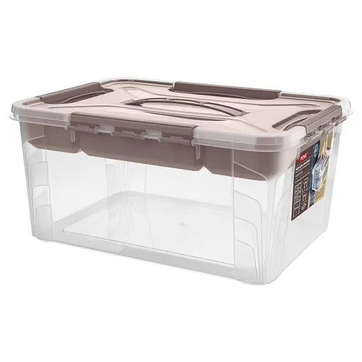 Контейнер для хранения Econova Grand Box (433224414) 390х290х180 мм 15,3 л с замком и органайзером Контейнер для хранения Econova Grand Box (433224414) 390х290х180 мм 15,3 л с замком и органайзером