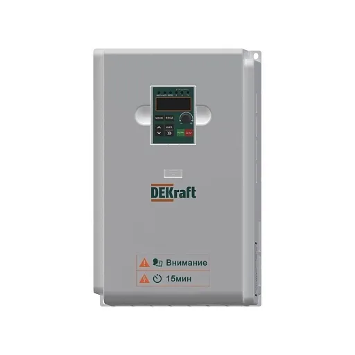 Преобразователь частоты Dekraft DEKV060 3P 26А 440 В на DIN-рейку (DEKV060G011T4B) Преобразователь частоты Dekraft DEKV060 3P 26А 440 В на DIN-рейку (DEKV060G011T4B)