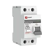 УЗО EKF PROxima ВД-100 40А 1P+N тип AC 100 мА 4,5 кА селективное (elcb-2-40-100S-em-pro) УЗО EKF PROxima ВД-100 40А 1P+N тип AC 100 мА 4,5 кА селективное (elcb-2-40-100S-em-pro)