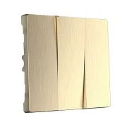 Набор клавиш для трехклавишного выключателя Werkel шампань рифленый (a051425) Набор клавиш для трехклавишного выключателя Werkel шампань рифленый (a051425)