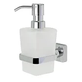 Дозатор для мыла WasserKraft Dill с держателем стекло матовый/металл хром (K-3999) Дозатор для мыла WasserKraft Dill с держателем стекло матовый/металл хром (K-3999)