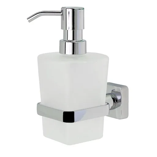 Дозатор для мыла WasserKraft Dill с держателем стекло матовый/металл хром (K-3999) Дозатор для мыла WasserKraft Dill с держателем стекло матовый/металл хром (K-3999)