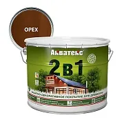 Антисептик Акватекс 2 в 1 биозащитный для дерева орех 9 л Антисептик Акватекс 2 в 1 биозащитный для дерева орех 9 л